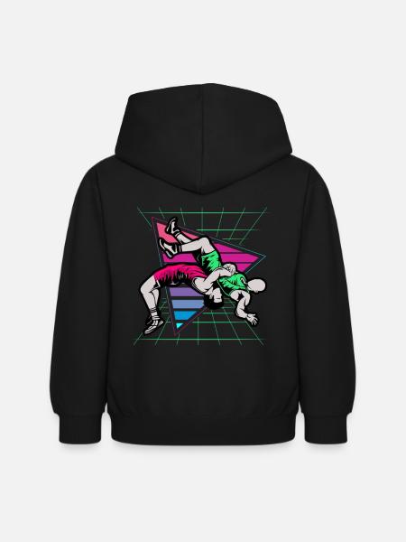 Ringen, Ringen Ringer, 2021, - Kinder Hoodie - Schwarz