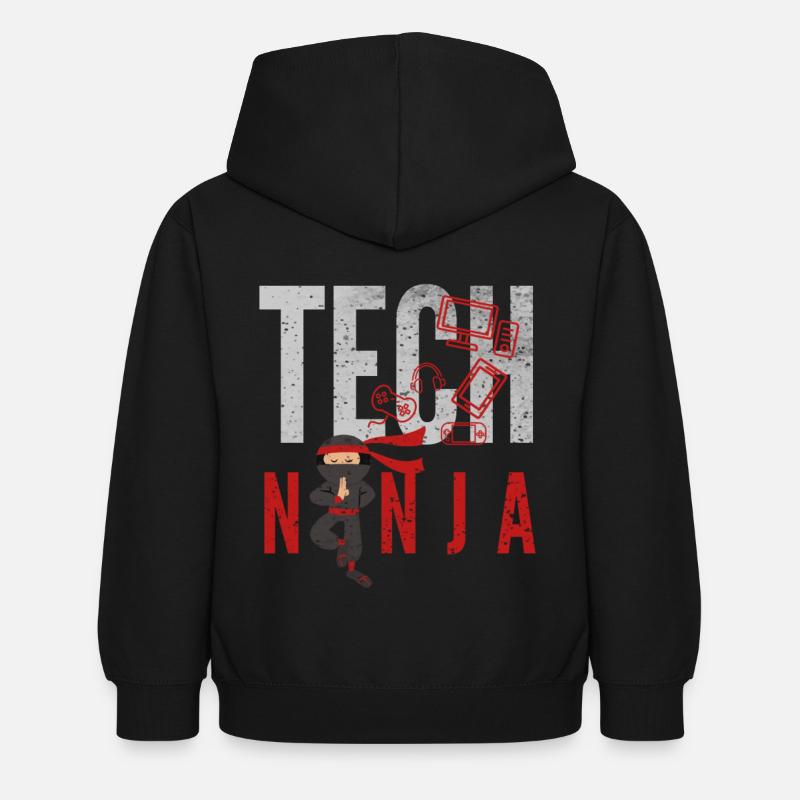 tech, tech analyst, programmateur, - Sweat à capuche Enfant - noir