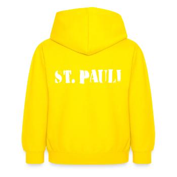 Hamburg St. Pauli - Kids Hoodie - yellow - Back - AI Model Kid Female (0cm)