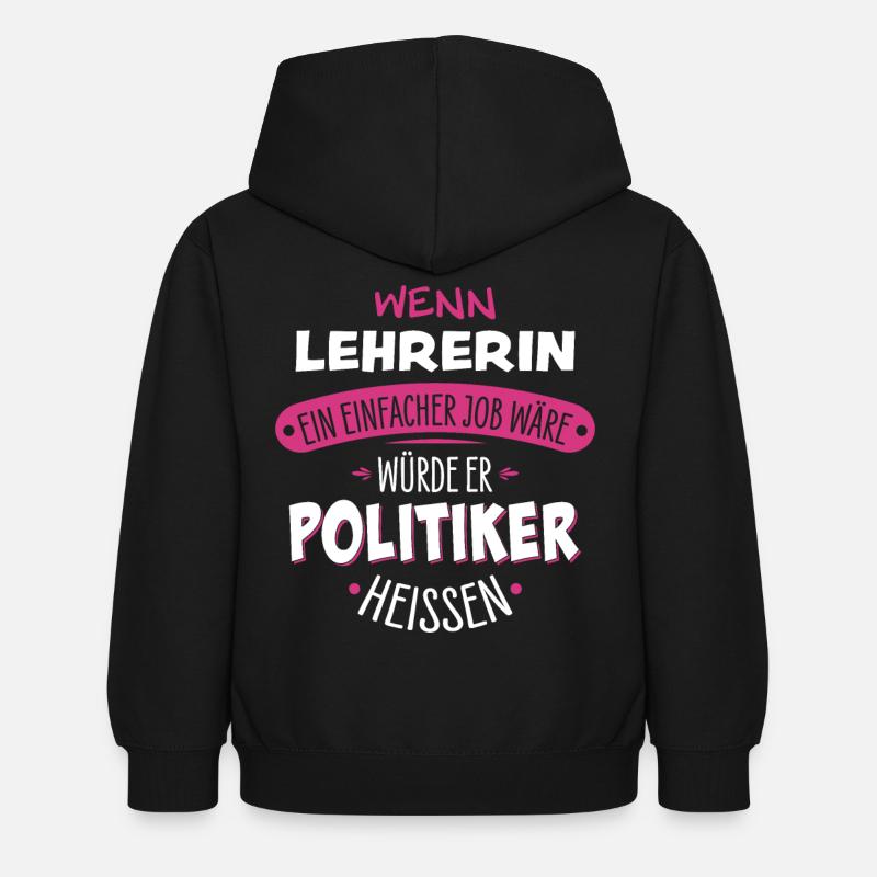 Lehrerin - Kinder Hoodie - Schwarz