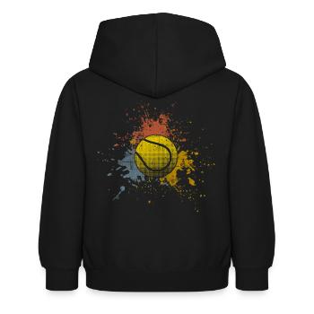 Tennis - Sweat à capuche Enfant - noir - Dos - AI Model Kid Female (0cm)
