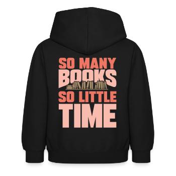 livres - Sweat à capuche Enfant - noir - Dos - AI Model Kid Female (0cm)