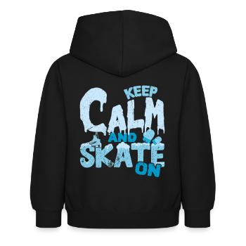 Patins à roulettes - Sweat à capuche Enfant - noir - Dos - AI Model Kid Female (0cm)