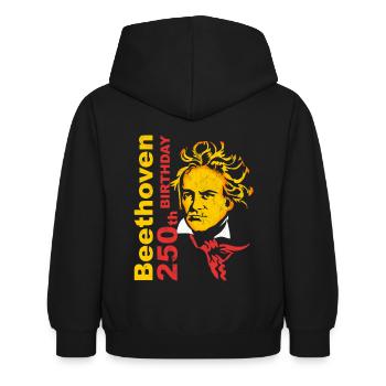 Beethoven - Sweat à capuche Enfant - noir - Dos - AI Model Kid Female (0cm)