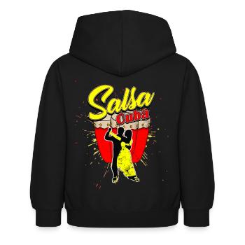Salsa - Kids Hoodie - black - Back - AI Model Kid Female (0cm)