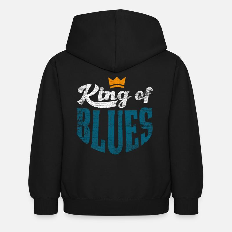 Blues - Sweat à capuche Enfant - noir