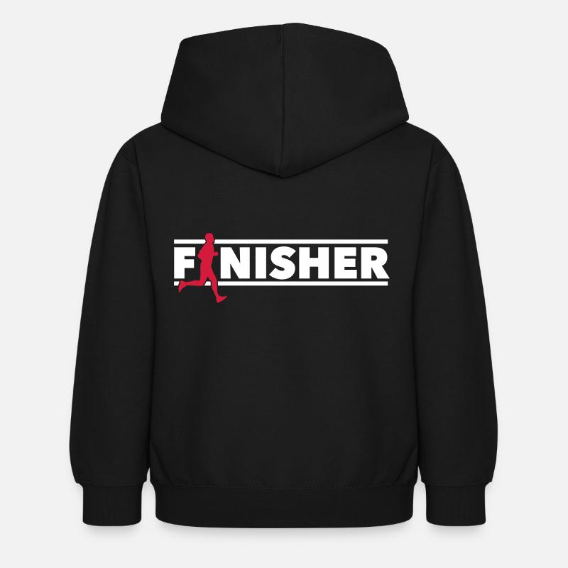 Finisseur - motivation Running - Jogging - Sweat à capuche Enfant - noir