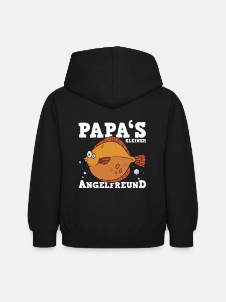 Papas Angelfreund - Kinder Hoodie - Schwarz