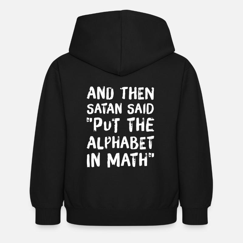 Math is shit - math Saying Abispruch - Kids Hoodie - black