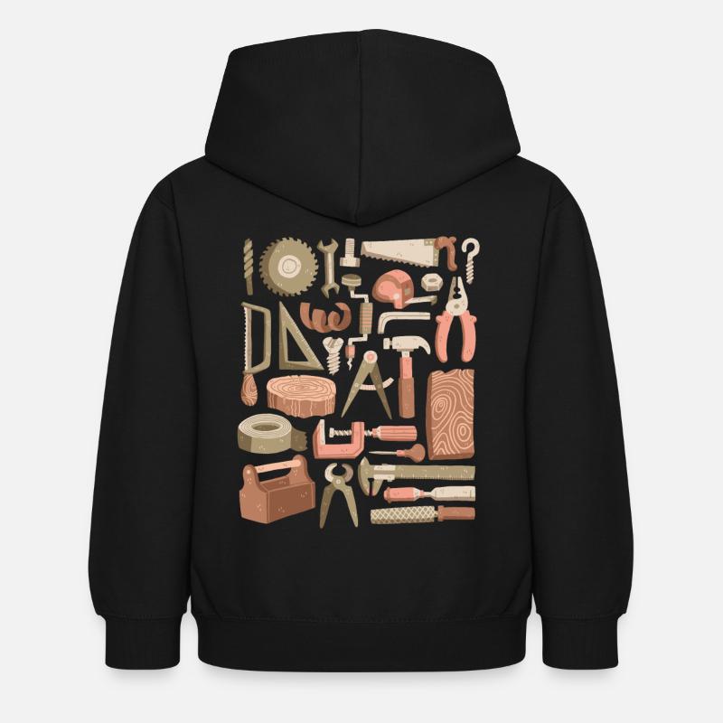 Carpenter, carpenter and carpenter - Kids Hoodie - black