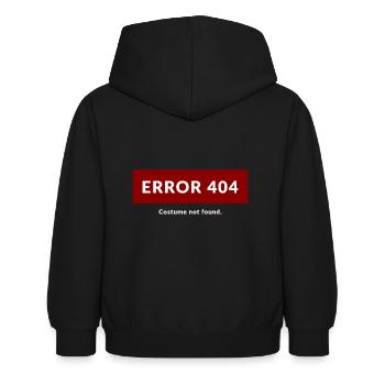Moufle Costume - Erreur 404. Costume introuvable - Sweat à capuche Enfant - noir - Dos - AI Model Kid Female (0cm)