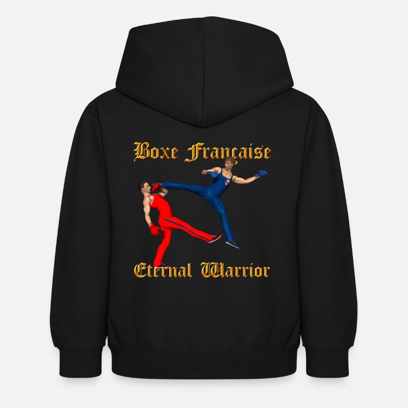 Savate Guerrier - Sweat à capuche Enfant - noir