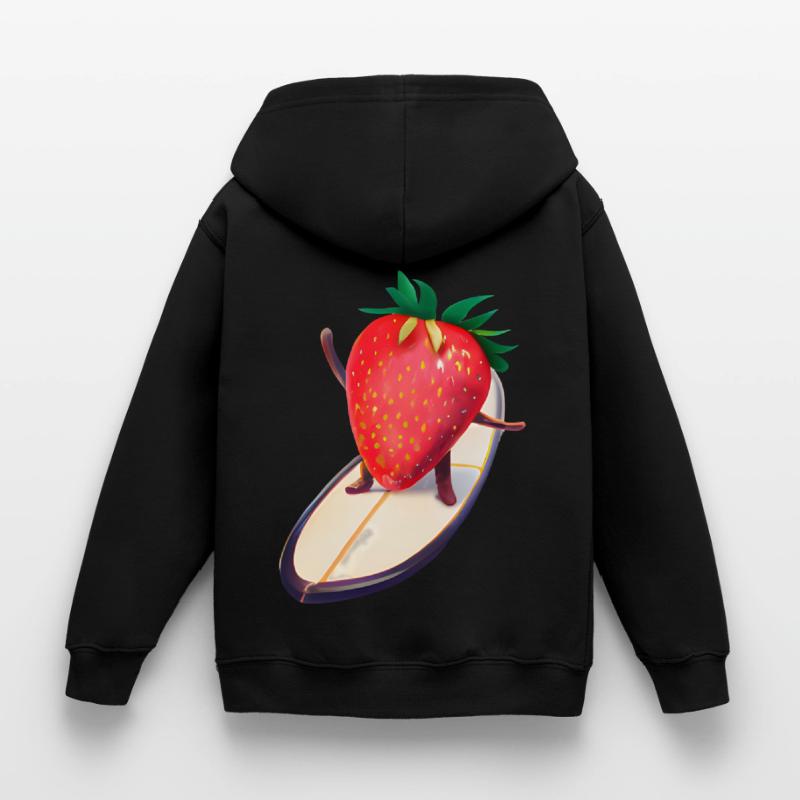Fraise sur planche de surf Sweat à capuche Enfant