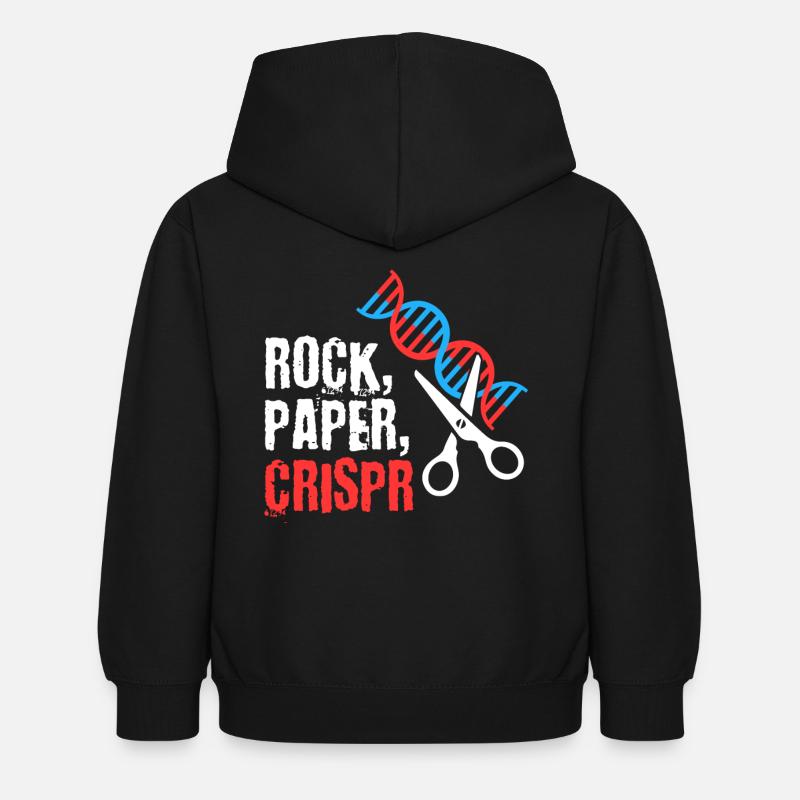 Pierre Papier Crispr - Sweat à capuche Enfant - noir