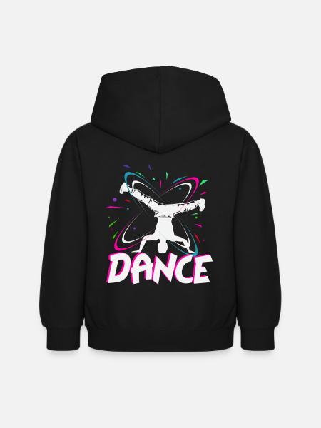 Breakdancer - Kinder Hoodie - Schwarz