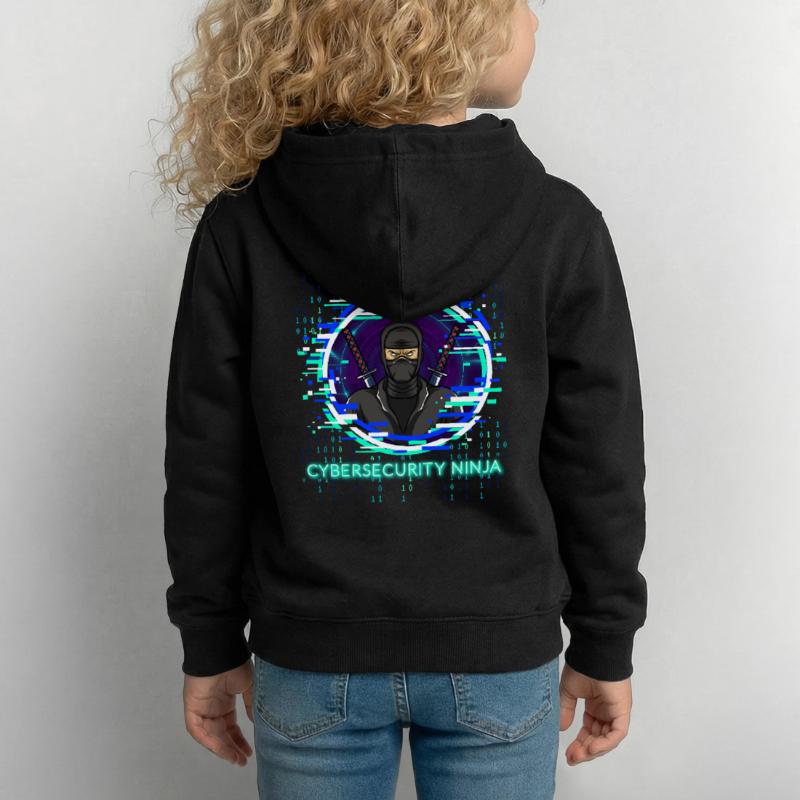 Cybersecurity Ninja Code Programmierer Nerd Kinder Hoodie