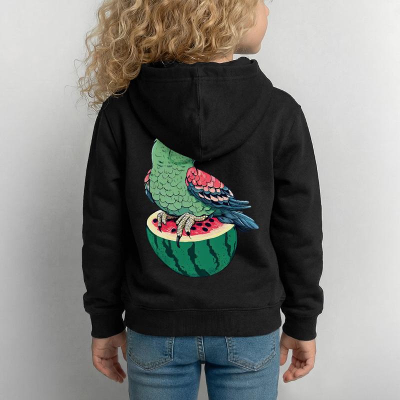 Perroquet rare sur pastèque Sweat à capuche Enfant