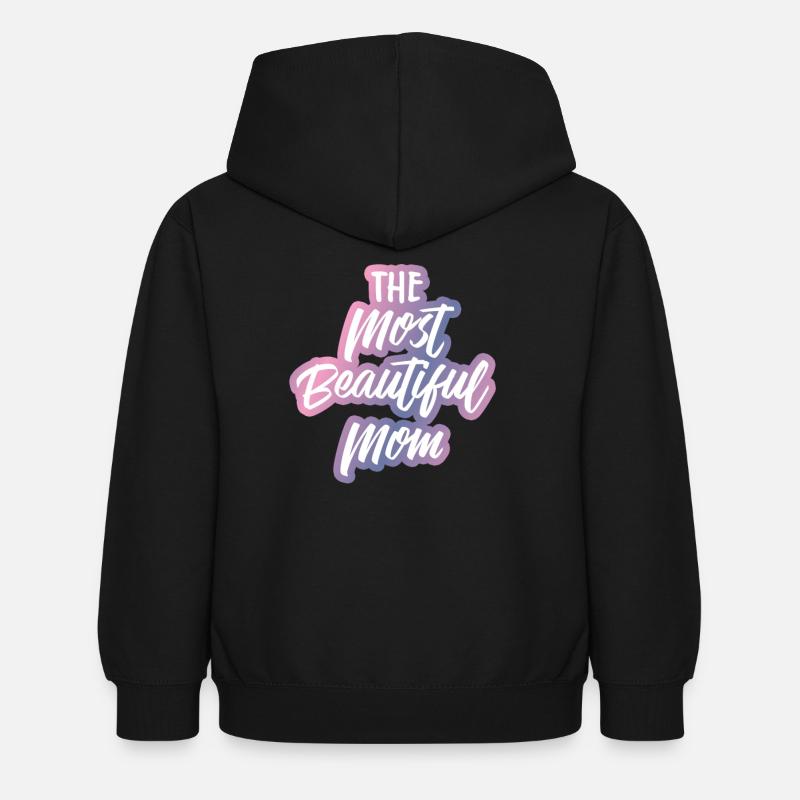 Fête des mères - - Mère maman - mère - maman - cadeau - Sweat à capuche Enfant - noir