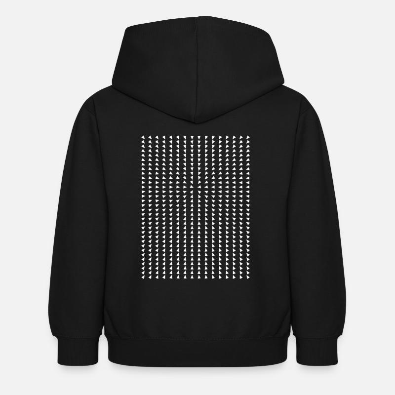 Zum Herz - Kinder Hoodie - Schwarz