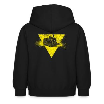 Locomotive Railway - Kids Hoodie - black - Back - AI Model Kid Female (0cm)