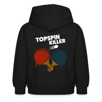 Ping-pong - Sweat à capuche Enfant - noir - Dos - AI Model Kid Female (0cm)