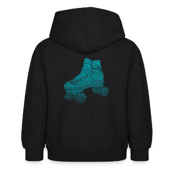 Patin à roulettes - Sweat à capuche Enfant - noir - Dos - AI Model Kid Female (0cm)