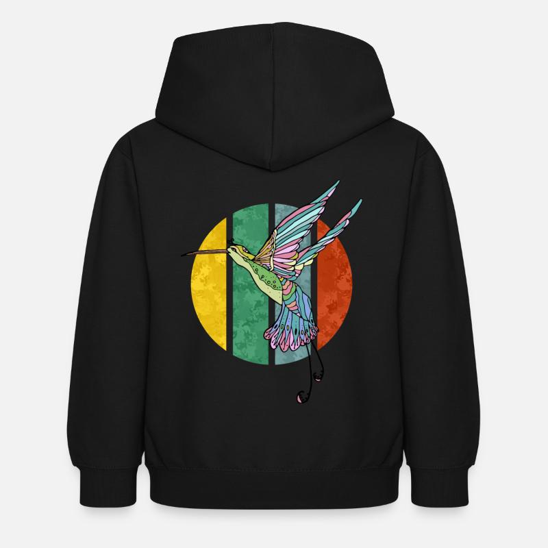 colibri - Sweat à capuche Enfant - noir