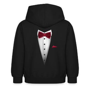 Conception de smoking avec nœud papillon pour les mariages et - Sweat à capuche Enfant - noir - Dos - AI Model Kid Female (0cm)