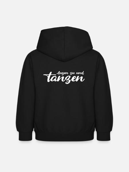 Augen zu und tanzen - Kinder Hoodie - Schwarz