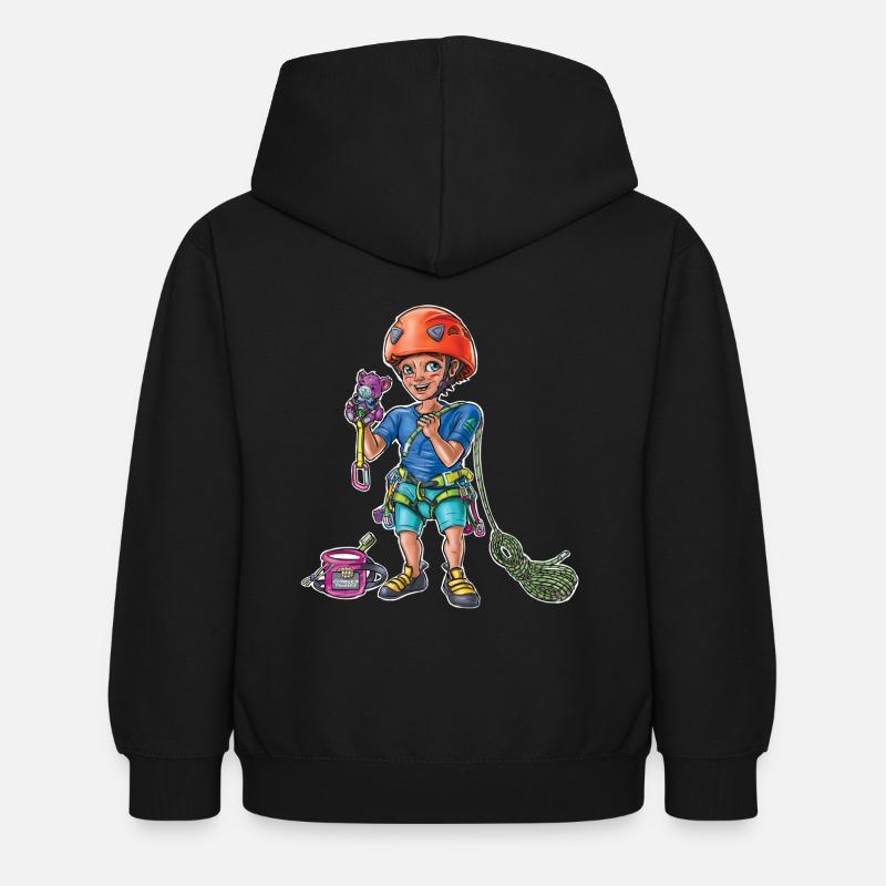 Petit bébé grimpeur 4 - Sweat à capuche Enfant - noir