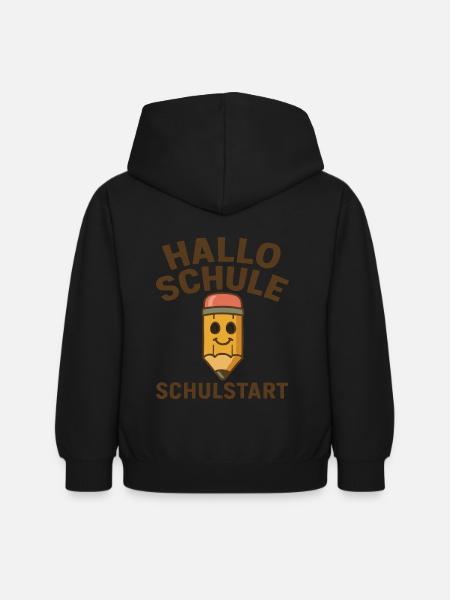 Grundschule Einschulung Schulstart Schule - Kinder Hoodie - Schwarz