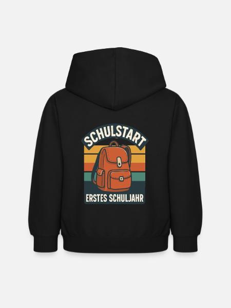 Grundschule Einschulung Schulstart Schule - Kinder Hoodie - Schwarz