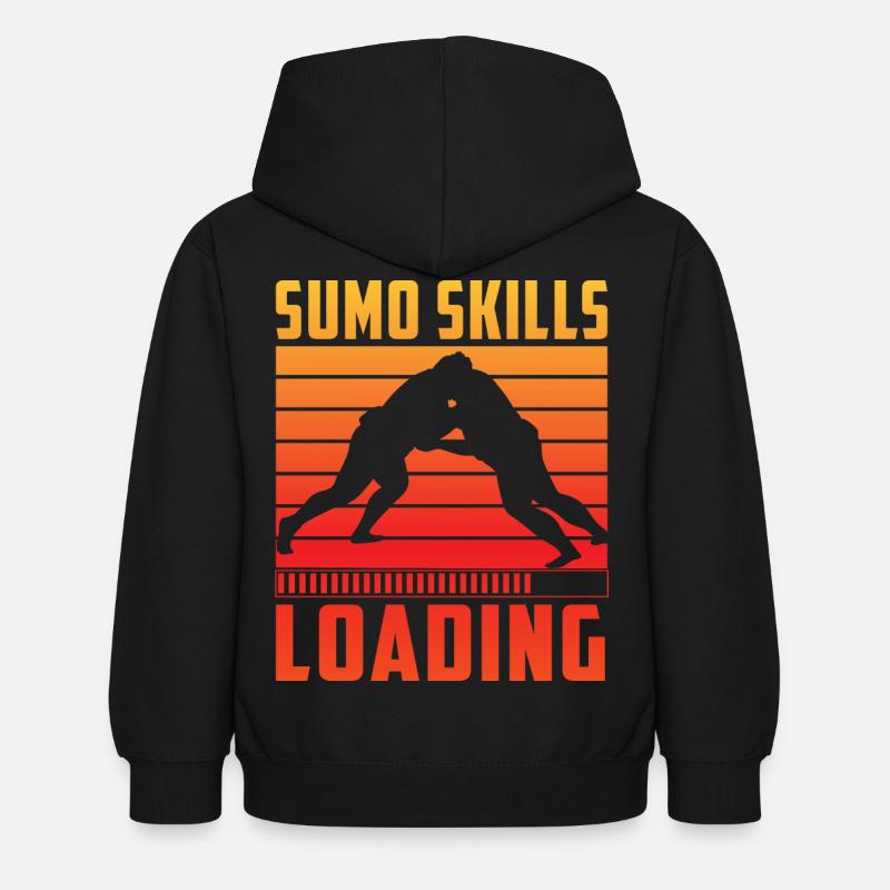 Sumo Skills Loading - Kids Hoodie - black
