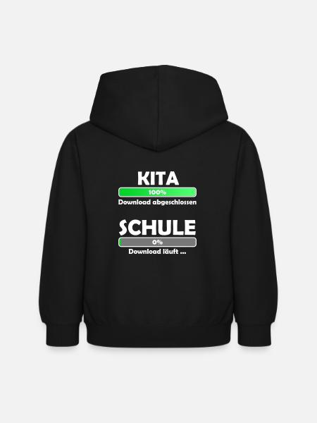 Schule loading - Schulbeginn - Einschulung - Kinder Hoodie - Schwarz