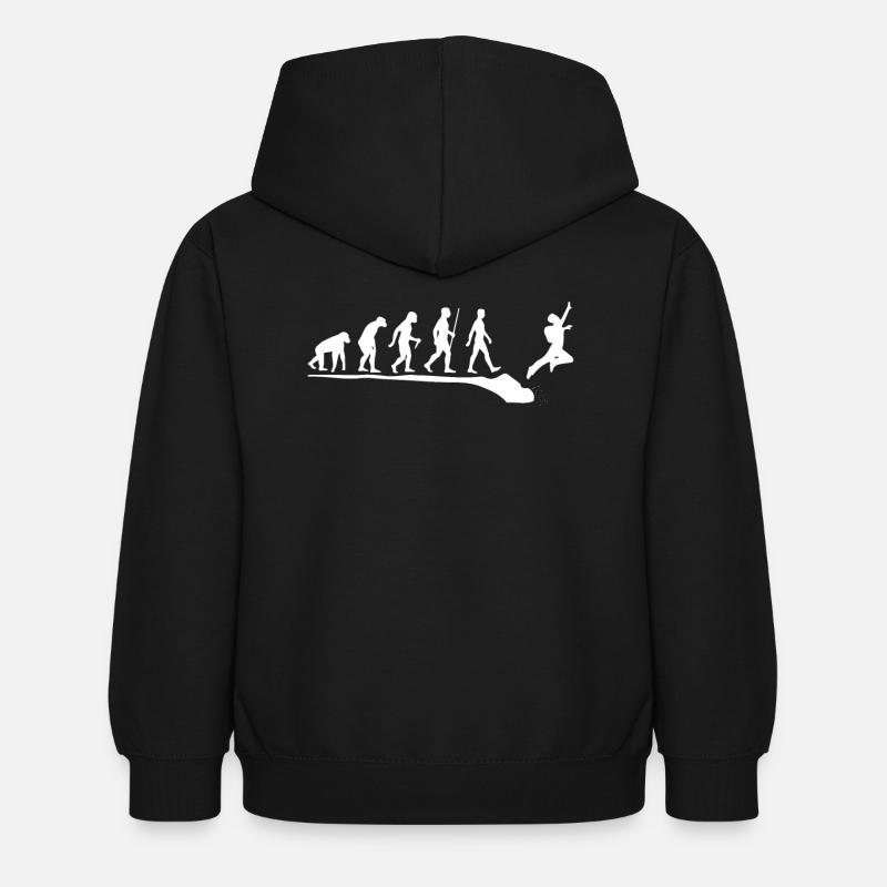 Base Jump Evolution T-Shirt & Cadeau - Sweat à capuche Enfant - noir