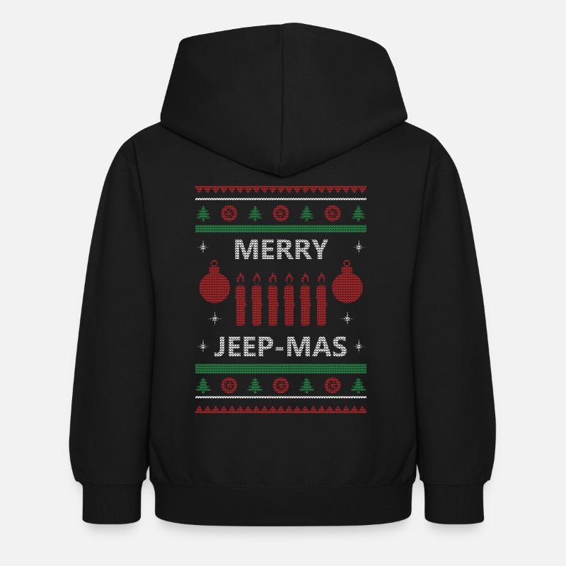 Joyeux Jeep Mas - Sweat à capuche Enfant - noir