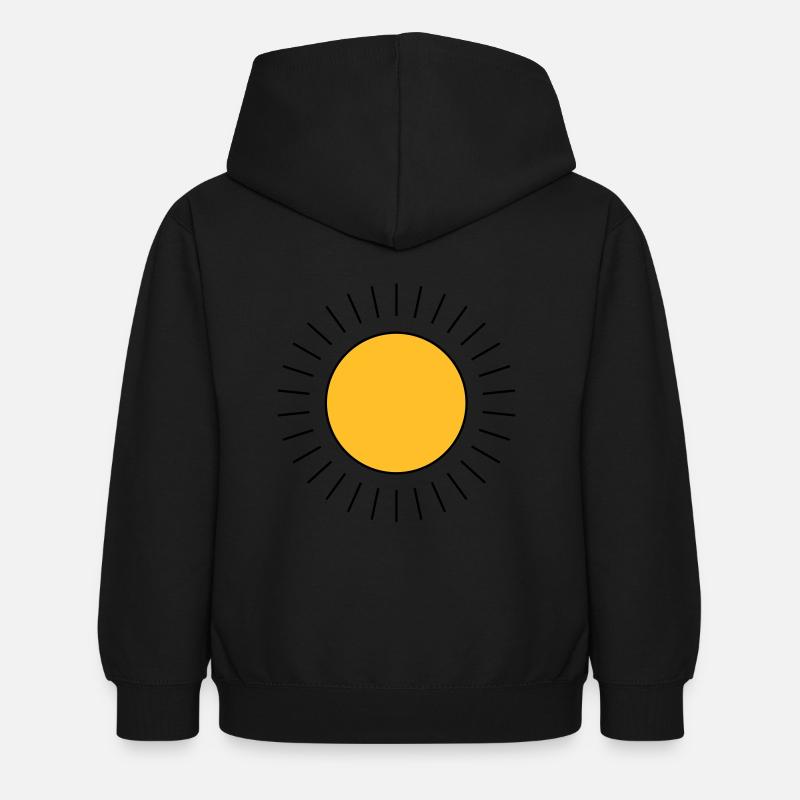 Sun - Kids Hoodie - black