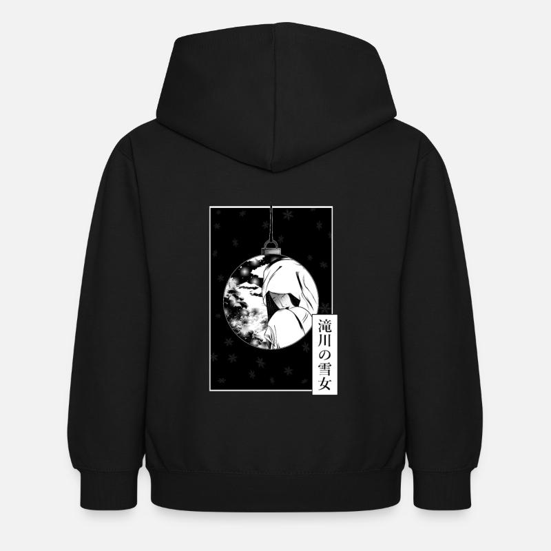 Yuki onna de Takigawa - Sweat à capuche Enfant - noir