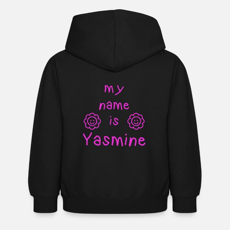 YASMINE MY NAME IS - Sweat à capuche Enfant - noir
