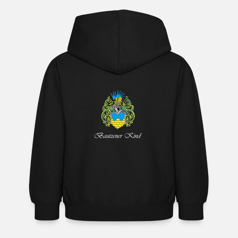 Bautzen 2 - Kinder Hoodie - Schwarz