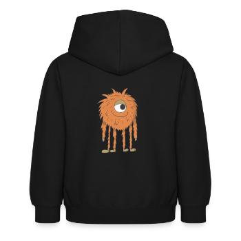 alien - Kids Hoodie - black - Back - AI Model Kid Female (0cm)