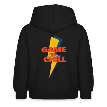 Game 'n Chill - Kids Hoodie - black - Back - AI Model Kid Female (0cm)