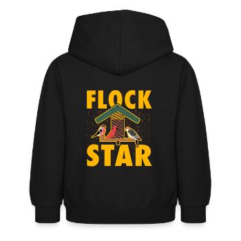 Étoile du troupeau - Sweat à capuche Enfant - noir - Dos - AI Model Kid Female (0cm)