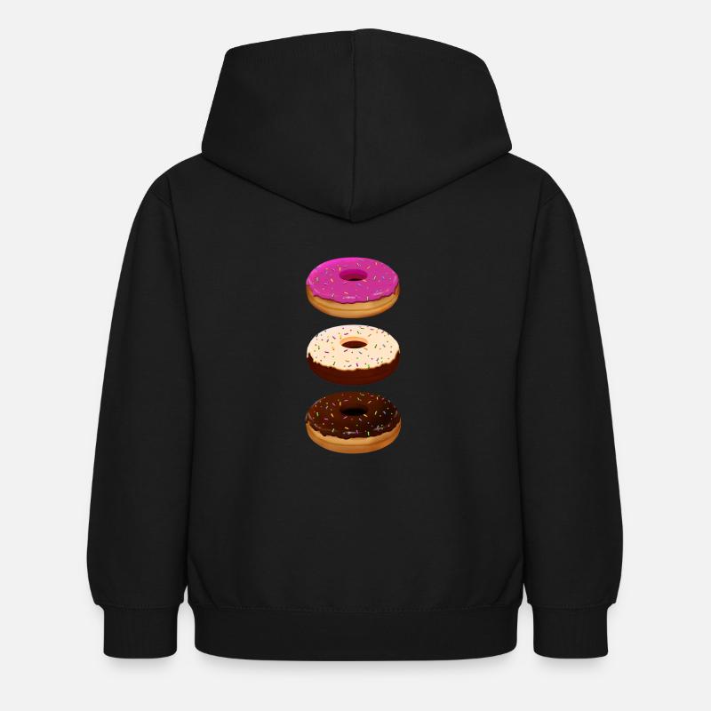 Donuts - Sweat à capuche Enfant - noir