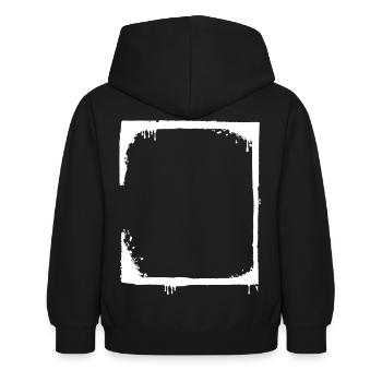 Grunge Frame - Kids Hoodie - black - Back - AI Model Kid Female (0cm)