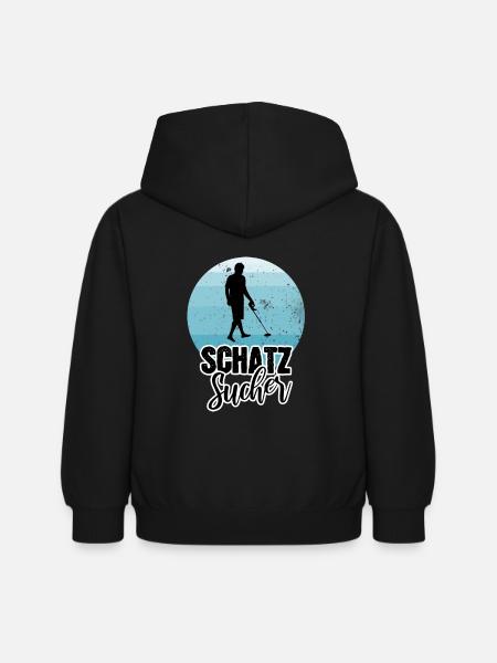 Schatzsucher - Kinder Hoodie - Schwarz