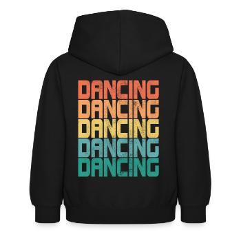 Dancing Retro Tanzen Dance Queen Dirty Geschenk - Kinder Hoodie - Schwarz - Hinten - AI Model Kid Female (0cm)