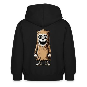 Gespenstische Party Lustiges Halloween Streetwear - Kinder Hoodie - Schwarz - Hinten - AI Model Kid Female (0cm)