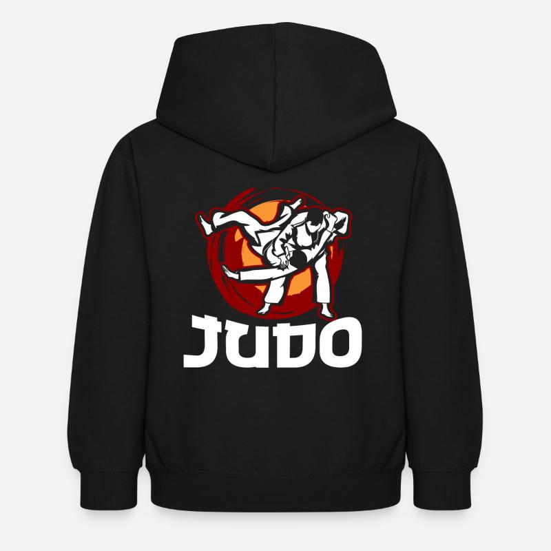 judo - Kinder Hoodie - Schwarz
