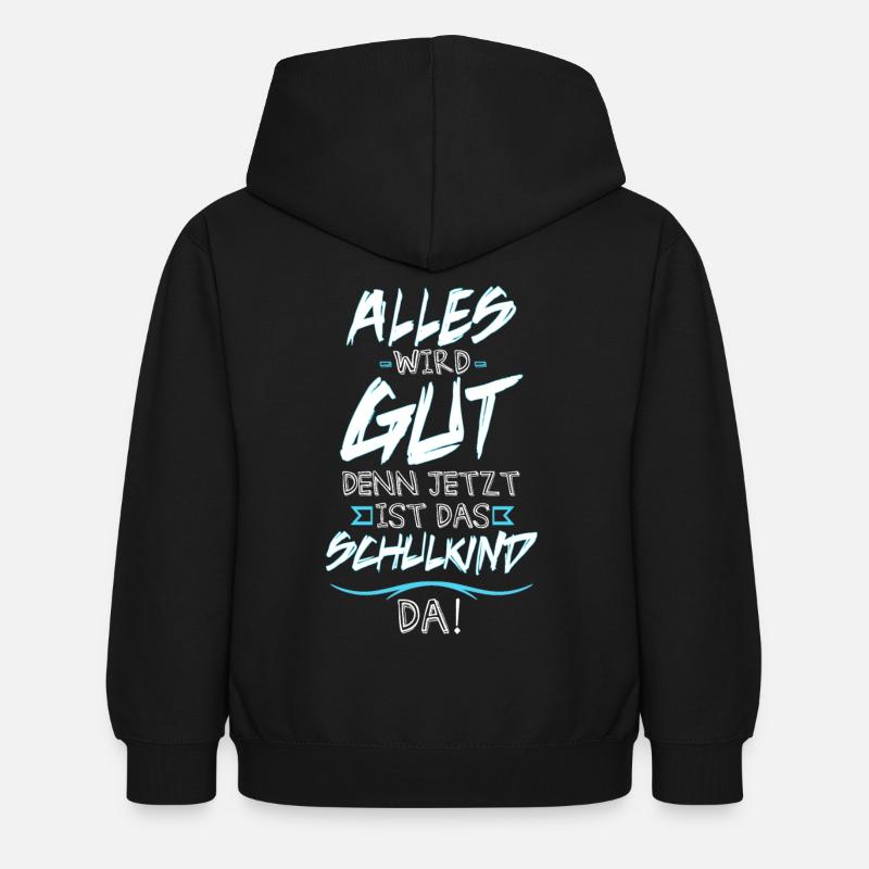 Garçon d'écolier - Sweat à capuche Enfant - noir